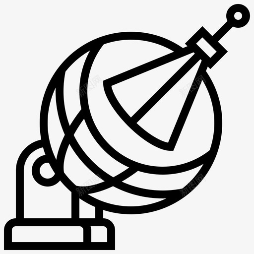 卫星天线卫星12线性svg_新图网 https://ixintu.com 卫星 天线 线性