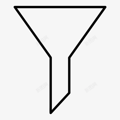 过滤器化学漏斗svg_新图网 https://ixintu.com 过滤器 化学 漏斗