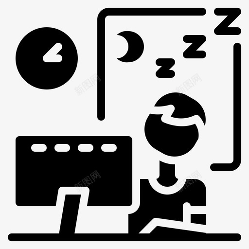 睡觉在家工作放松3svg_新图网 https://ixintu.com 睡觉 在家 工作 放松 填饱 肚子