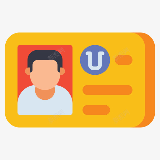 学生证大学66扁平svg_新图网 https://ixintu.com 大学 学生证 学生证制作素材 扁平