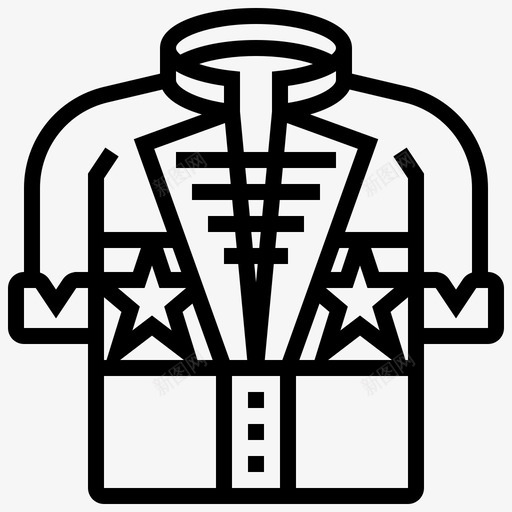 服装摇滚乐40线性svg_新图网 https://ixintu.com 服装 摇滚乐 线性