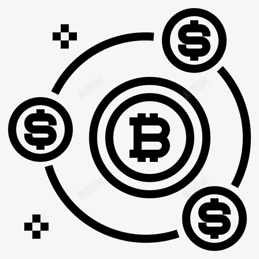 Link比特币155线性svg_新图网 https://ixintu.com Link 比特 线性