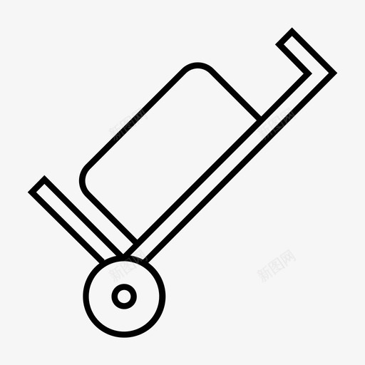 手推车支架运输工具svg_新图网 https://ixintu.com 运输工具 手推车 支架 斯托 托克 图标