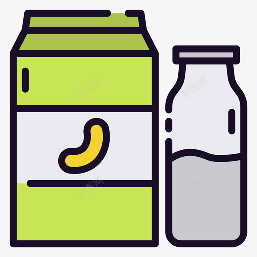 豆奶营养24原色svg_新图网 https://ixintu.com 豆奶 营养 原色