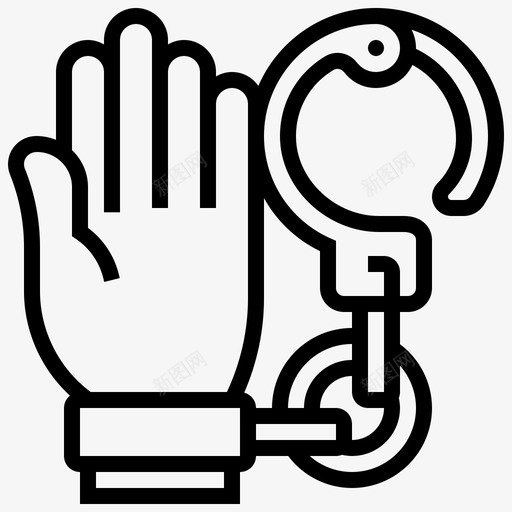 手铐警察局5直系svg_新图网 https://ixintu.com 手铐 警察局 直系