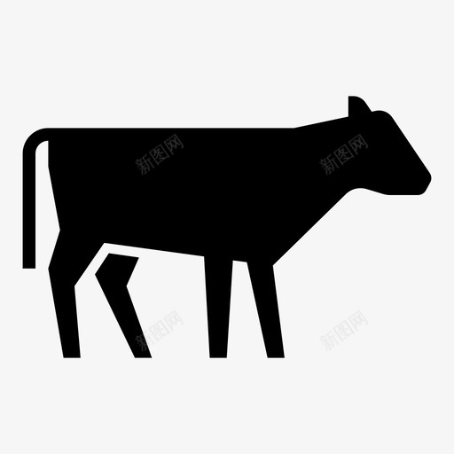 小牛牛肉奶牛svg_新图网 https://ixintu.com 农场 小牛 牛肉 奶牛