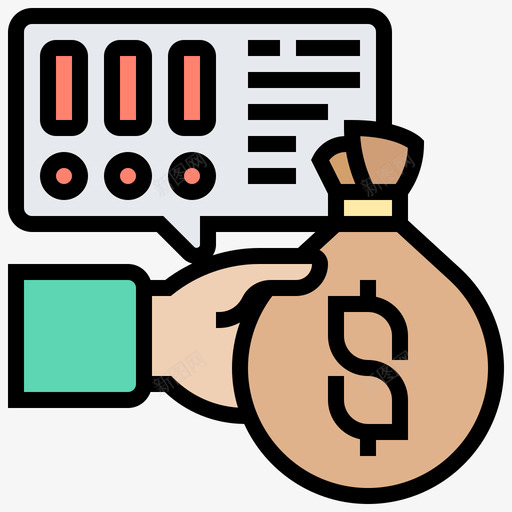 金钱商业腐败3线性色彩svg_新图网 https://ixintu.com 金钱 商业 腐败 线性 色彩