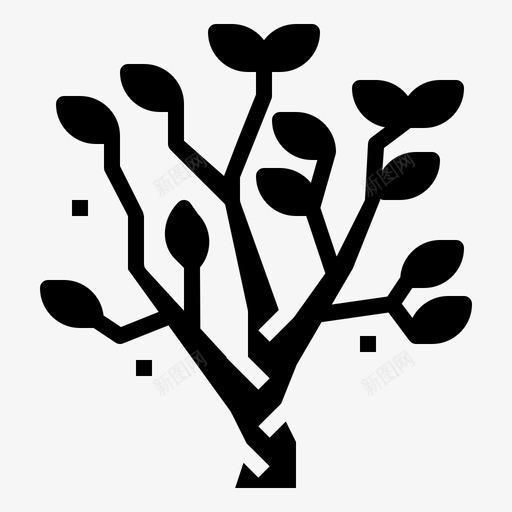 木兰花植物svg_新图网 https://ixintu.com 固体 木兰 植物 水墨木兰花