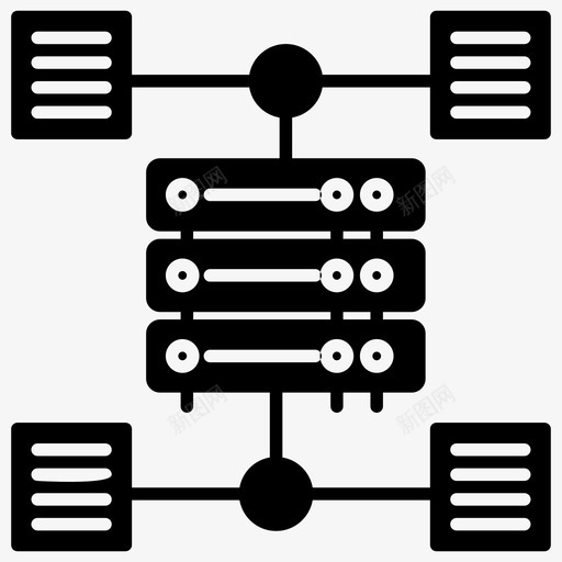 数据库网络数据库库数据网络svg_新图网 https://ixintu.com 数据库 网络 数据 数据网 共享 连接 一组 现代 技术 符号 矢量