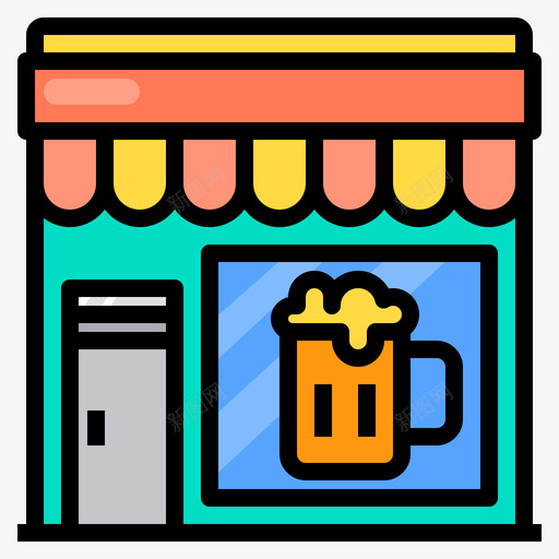 46线性啤酒店svg_新图网 https://ixintu.com 线性 啤酒 酒店