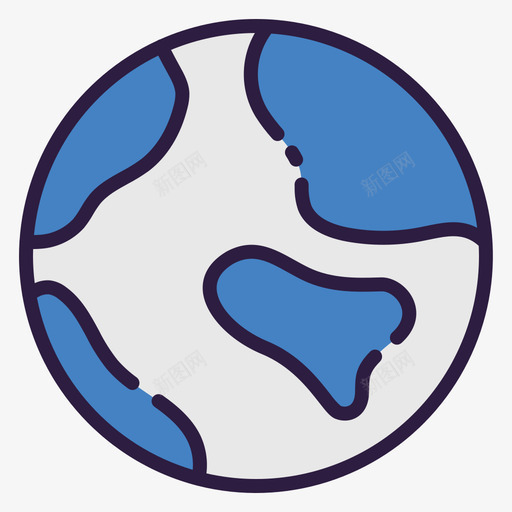 地球太空209线性颜色svg_新图网 https://ixintu.com 地球 太空 线性 颜色