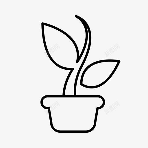 藤类植物01svg_新图网 https://ixintu.com 藤类 植物