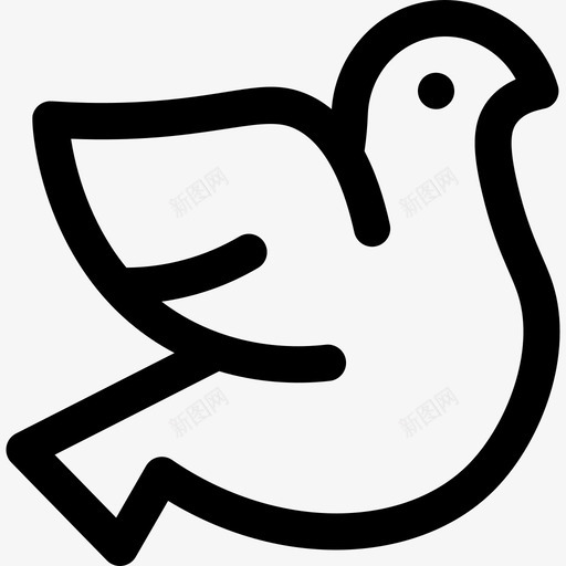 鸽子弹簧130直线型svg_新图网 https://ixintu.com 鸽子 弹簧 直线 线型