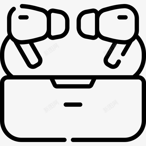 Airpods未来技术24线性svg_新图网 https://ixintu.com Airpods 未来技术 线性