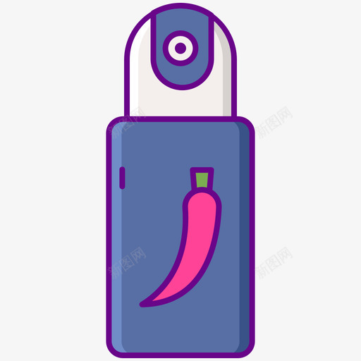 胡椒喷雾私家侦探3线性颜色svg_新图网 https://ixintu.com 胡椒 喷雾 私家侦探 线性 颜色