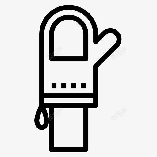 烤箱手套厨房工具40线性svg_新图网 https://ixintu.com 烤箱 手套 厨房 工具 线性