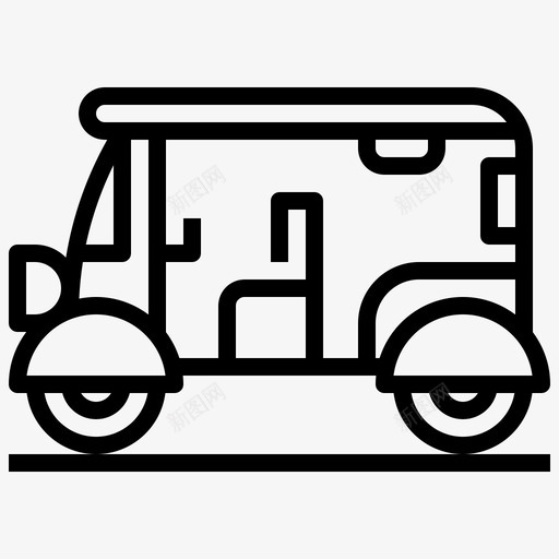 汽车人力车汽车三轮车运输svg_新图网 https://ixintu.com 汽车 人力车 运输 三轮车 亚洲 大纲