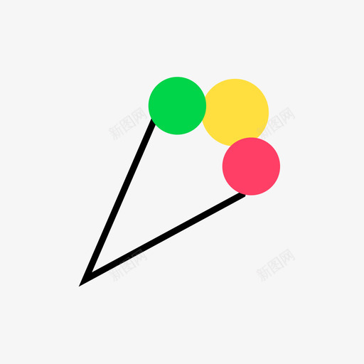 冰激淋svg_新图网 https://ixintu.com 冰激 线性 多色 扁平 简约 手绘 精美
