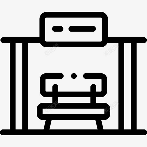 公交车站公共服务20直线svg_新图网 https://ixintu.com 公交 公交车 车站 公共服务 直线