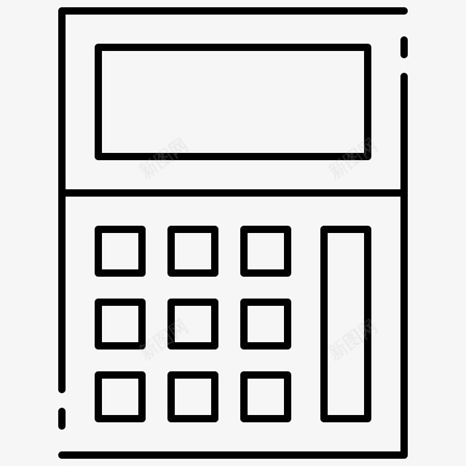 计算器会计商务svg_新图网 https://ixintu.com 计算器 会计 商务 计算 财务 tanahcon 电子商务 黑白