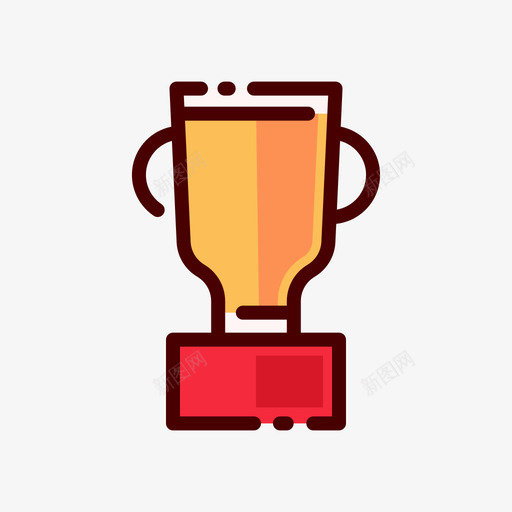 奖杯溜冰鞋23线性颜色svg_新图网 https://ixintu.com 奖杯 溜冰鞋 线性 颜色