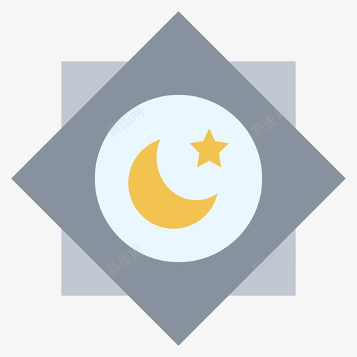 RubElHizbRamadan33Flatsvg_新图网 https://ixintu.com Rub El Hizb Ramadan Flat