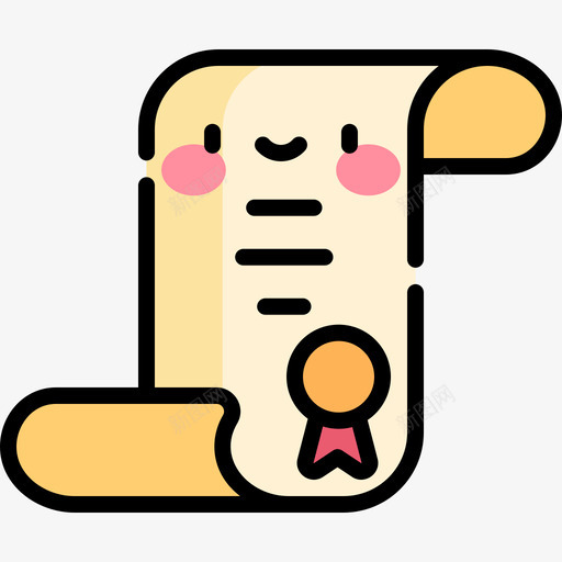 证书学历324线性颜色svg_新图网 https://ixintu.com 证书 学历 线性 颜色