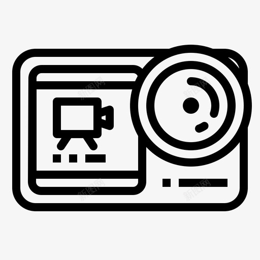 动作摄像机小工具37线性svg_新图网 https://ixintu.com 动作 摄像机 小工 工具 线性
