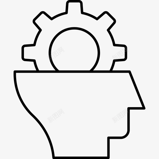 设置配置头部svg_新图网 https://ixintu.com 设置 配置 头部 头脑 偏好 商业 财务 图标