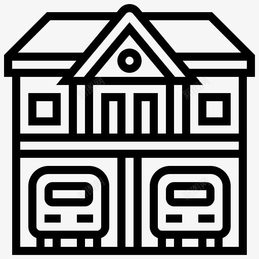 消防站公共服务29线性svg_新图网 https://ixintu.com 消防 公共服务 线性