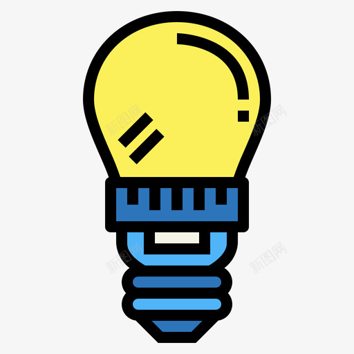 白炽灯灯灯3线性颜色svg_新图网 https://ixintu.com 白炽灯 灯灯 线性 颜色