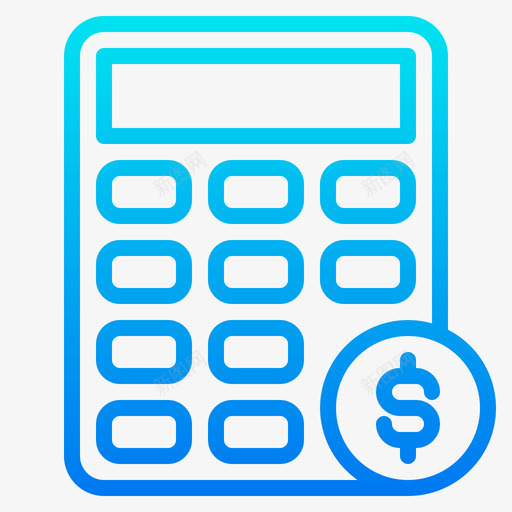 计算器商业和金融118梯度svg_新图网 https://ixintu.com 计算器 商业 金融 梯度