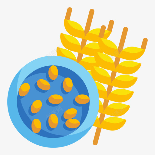 谷物健康食品48扁平svg_新图网 https://ixintu.com 谷物 健康食品 扁平