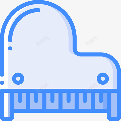 钢琴古董2蓝色svg_新图网 https://ixintu.com 钢琴 古董 蓝色