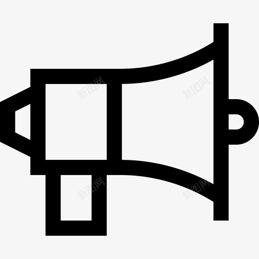 扩音器抗议12线性svg_新图网 https://ixintu.com 扩音器 抗议 线性