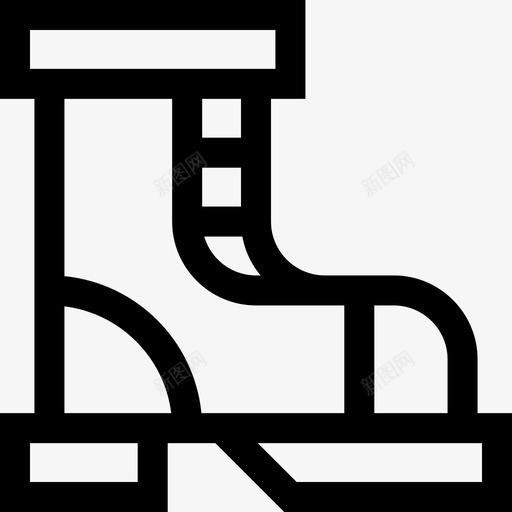 钓鱼靴69直线型svg_新图网 https://ixintu.com 钓鱼 直线 线型