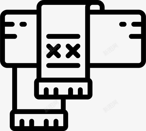 围巾冬季时间2线性svg_新图网 https://ixintu.com 围巾 冬季 时间 线性