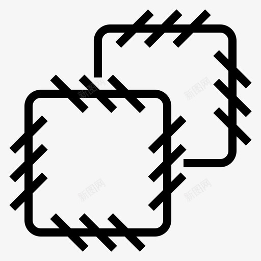 贴片裁缝2线性svg_新图网 https://ixintu.com 贴片 裁缝 线性