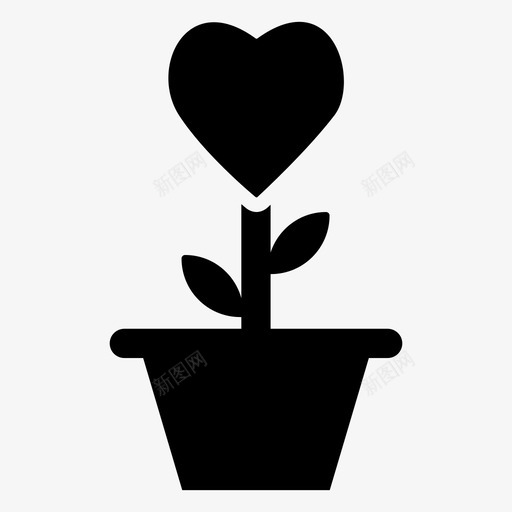 爱植物生长装饰植物心花svg_新图网 https://ixintu.com 植物 生长 装饰 心花 爱生 婚礼 字形 矢量 矢量图 图标