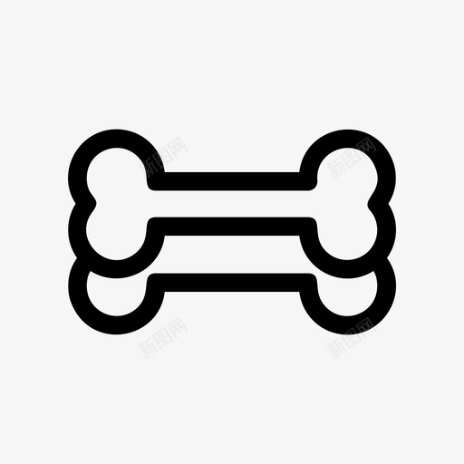 狗粮骨头宠物svg_新图网 https://ixintu.com 宠物 狗粮 狗骨头 骨头