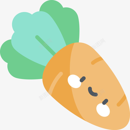 胡萝卜复活节43平淡svg_新图网 https://ixintu.com 胡萝卜 复活节 平淡