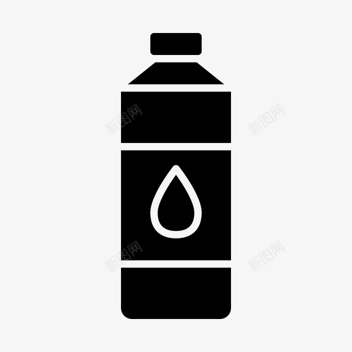 水瓶饮料水饮料svg_新图网 https://ixintu.com 饮料 水瓶 野营 固体