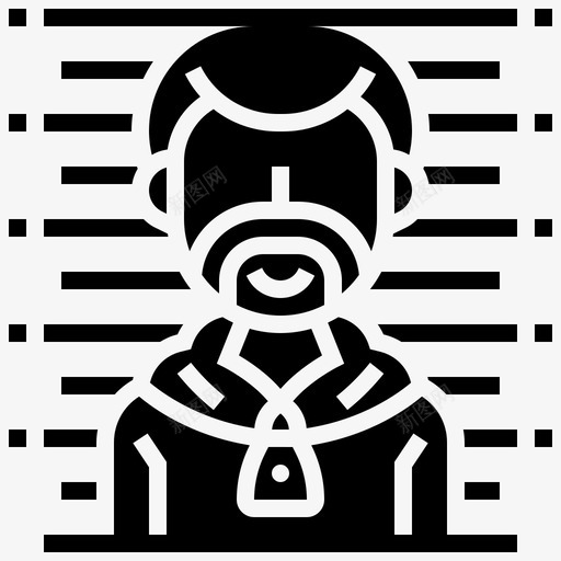 囚犯警察局6号雕文svg_新图网 https://ixintu.com 囚犯 警察局 6号 雕文