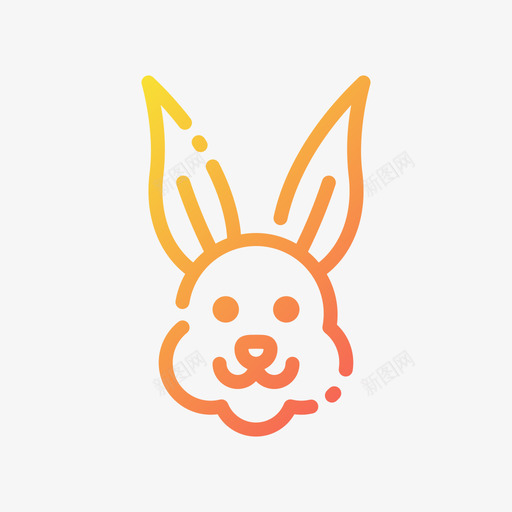 兔子屠夫40梯度svg_新图网 https://ixintu.com 兔子 屠夫 梯度