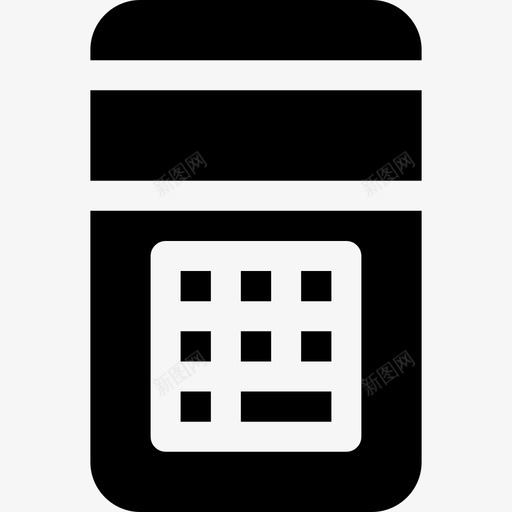 计算器财务177填充svg_新图网 https://ixintu.com 计算器 财务 填充