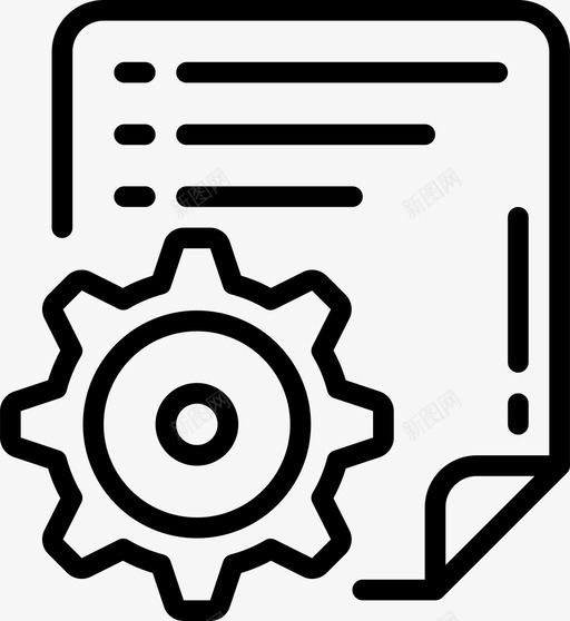 齿轮文件和文件夹操作2线性svg_新图网 https://ixintu.com 齿轮 文件 文件夹 操作 线性