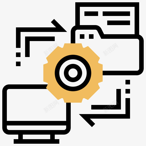 Ftpweb托管75黄色阴影svg_新图网 https://ixintu.com Ftp web 托管 黄色 阴影