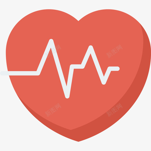 心跳健康和健康平坦svg_新图网 https://ixintu.com 健康 心跳 平坦