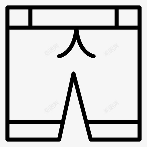 裤子运动裤svg_新图网 https://ixintu.com 裤子 运动