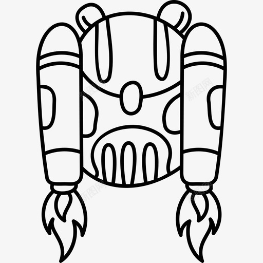 Jetpack未来科技21黑色svg_新图网 https://ixintu.com Jetpack 未来 科技 黑色